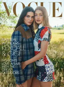 Gigi and Kendall model gowns on galloping horses in their latest Vogue shoot