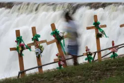 The search for missing of catastrophic flooding in Texas will resume after pausing due to rain